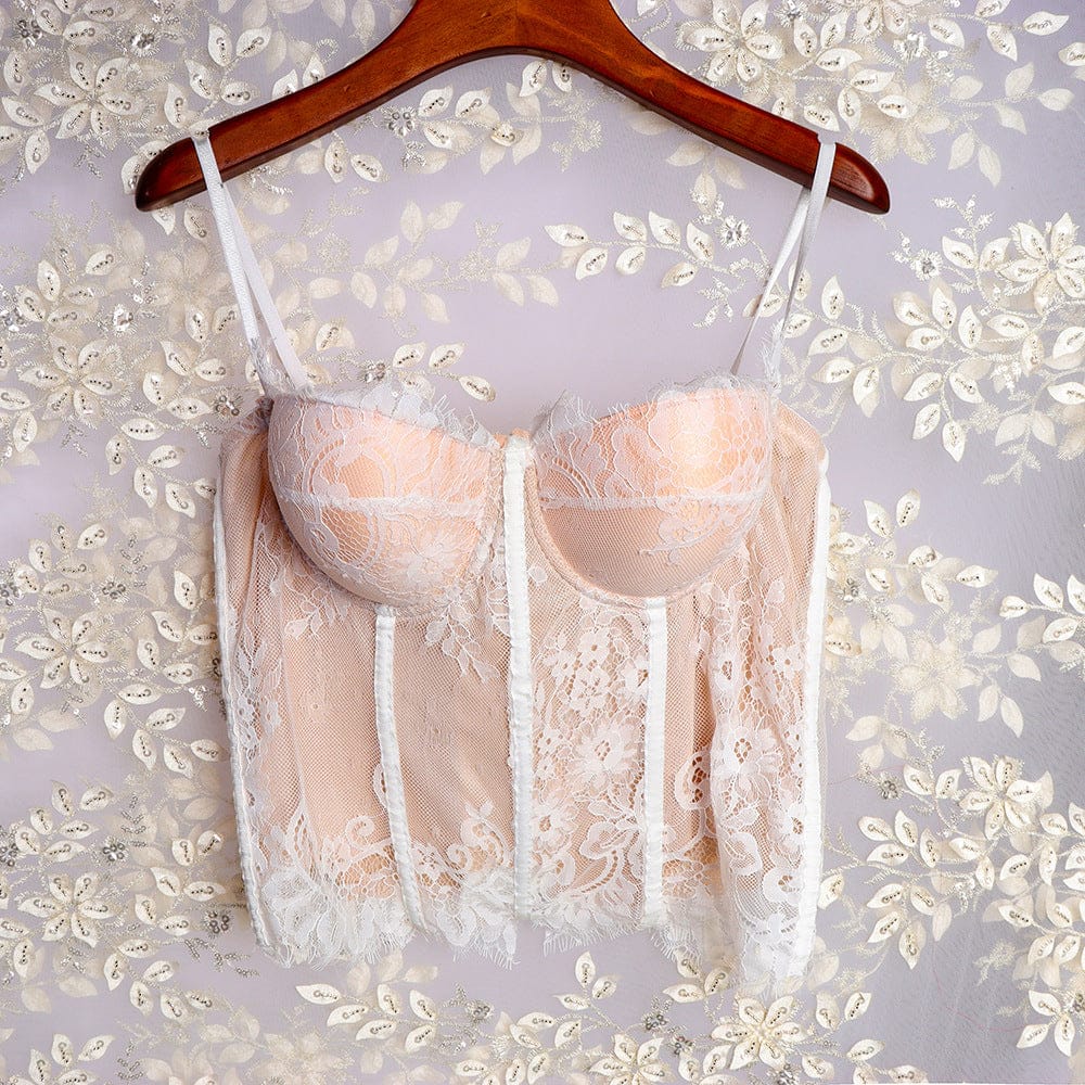 34B / skin Summer Women New Fashion Sexy Corsets Sexy Busters Nightclub Dance Wedding Corset Top High Waist Bustier Crop Tops 2023