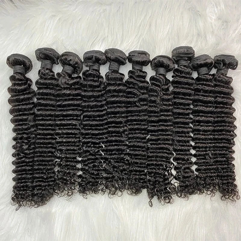 36 Inches / deep wave AngelBella Cheap Hair Bundles 30 Inches Free Shipping Mink Vietnamese Hair Bundles Real Human Hair Bundles With Closure