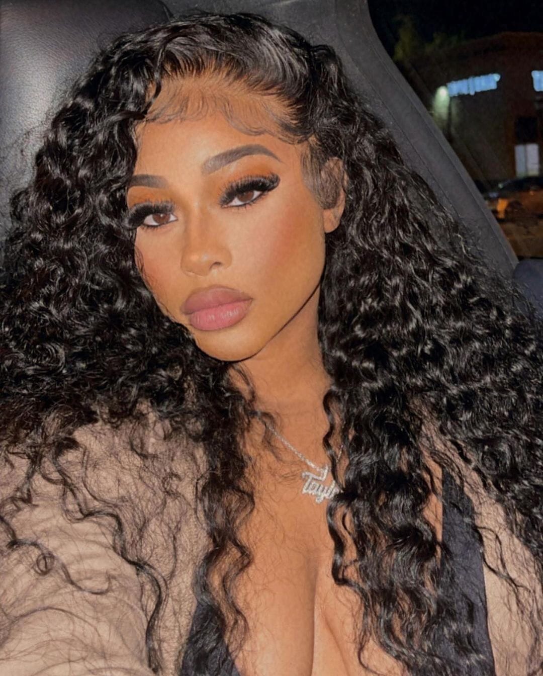 360 Lace Frontal Human Hair Wig Long Curly Hair Invisible Transparent Lace Pre Plucked Bleached Knot 150% Density Human Hair Wig