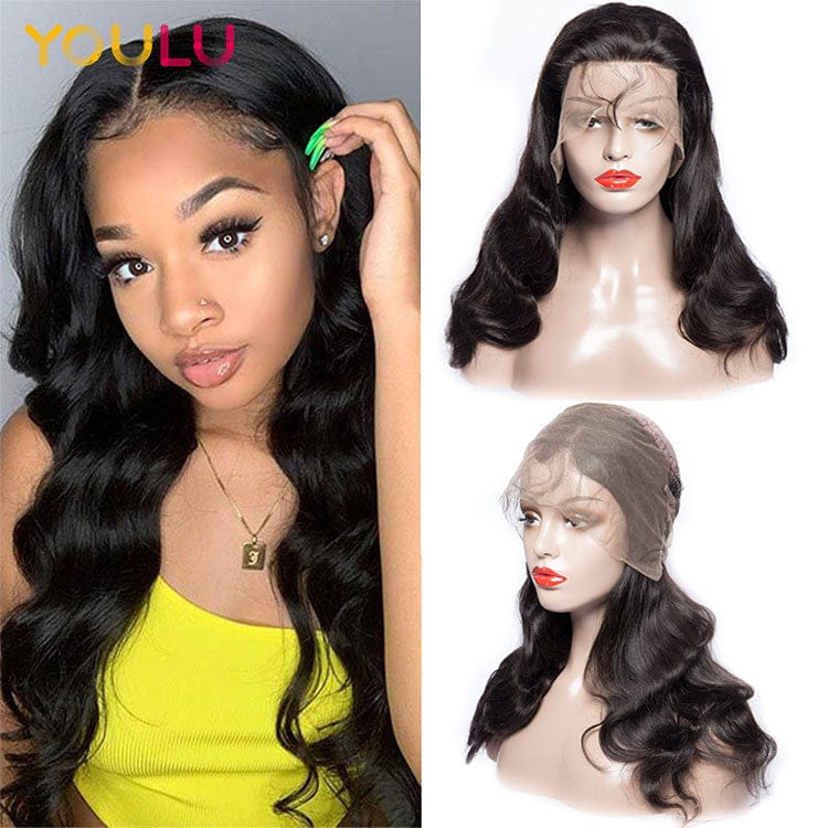 360 Lace Frontal Wig Short Straight Brazilian Lace Front Human Hair Wigs 180 Density Glueless Wigs For Women