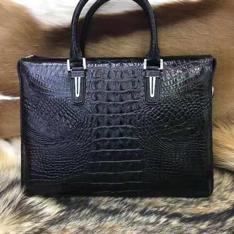 37*28*6cm / 1 New Trendy Designer Luxury Life Men Real Crocodile Skin hand Bag Luxury Crocodile Leather briefcase laptop bag for men