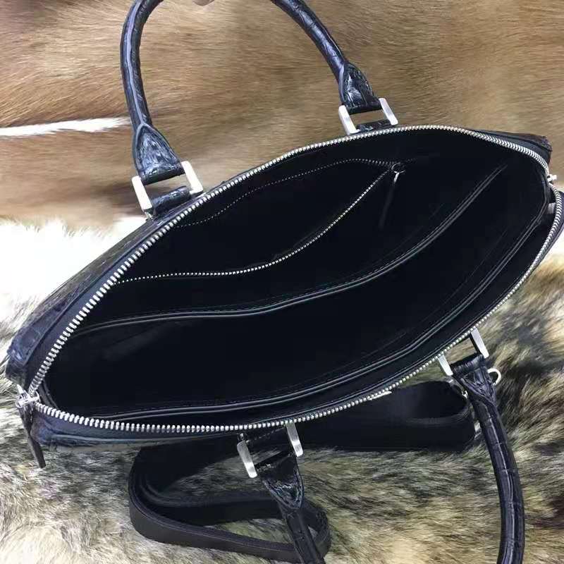37*28*6cm / 1 New Trendy Designer Luxury Life Men Real Crocodile Skin hand Bag Luxury Crocodile Leather briefcase laptop bag for men