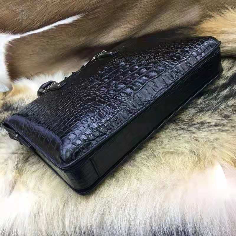 37*28*6cm / 1 New Trendy Designer Luxury Life Men Real Crocodile Skin hand Bag Luxury Crocodile Leather briefcase laptop bag for men