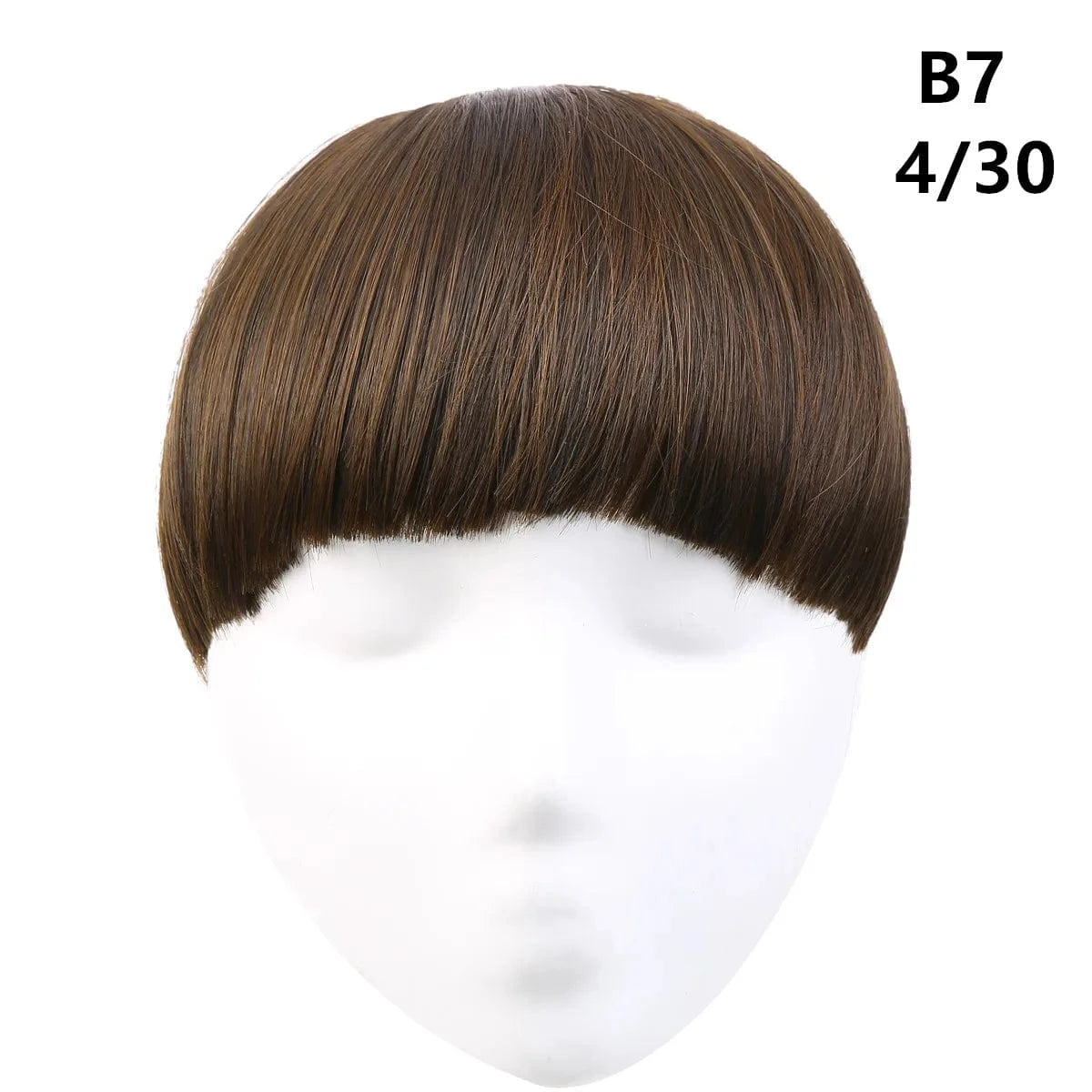 4/30 SARLA 8'' high quality synthetic fiber Natural Looking One Piece Straight Short  Hair Bangs For  Women