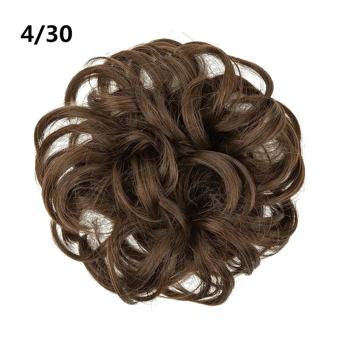 4/30 SARLA Wholesale Fabric Wrap Curly Wigs Scrunchie Elastic Rubber Band SyntheticEasy Messy Hair Bun Extensions chignon Hair Women