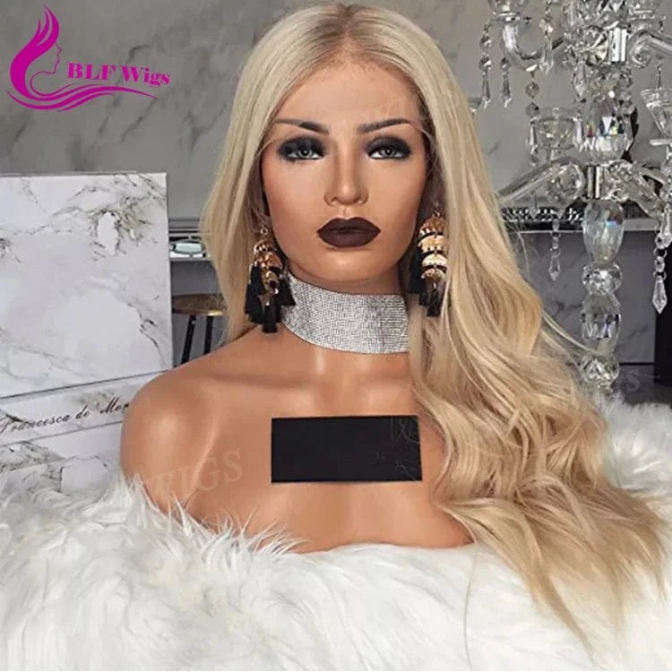 4 613 Ombre Color Full Lace Wig European Human Hair Wigs for White Women