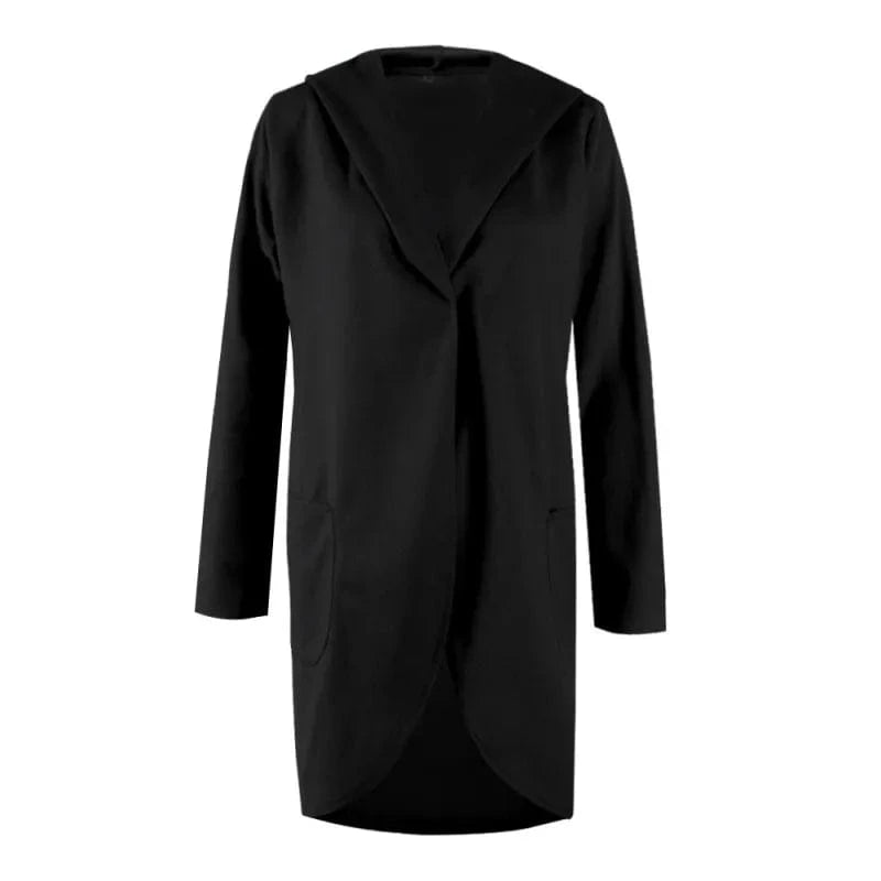 4 XL / Black S-4XL fashion women coat famale overcoat female medium-long spring autumn winter slim blend woolen outerwear