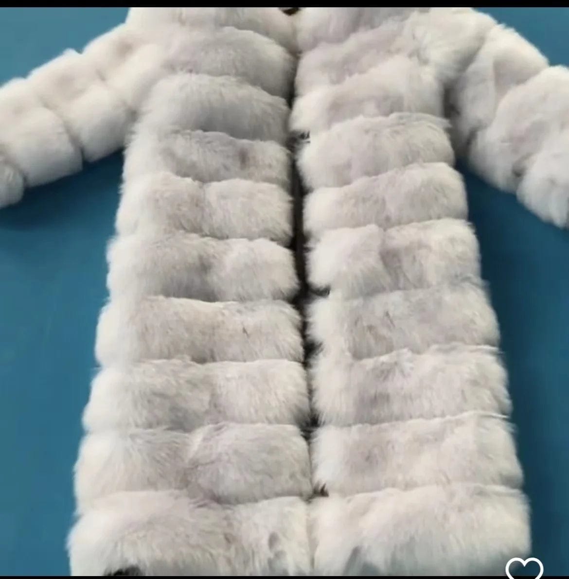 4 XL / fox white OEM wholesale  Bubble Fox  fur coat women winter long faux fur jacket custom Fluffy women faux fur hoodies
