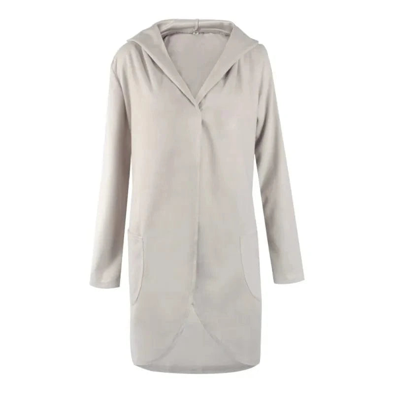 4 XL / Gray S-4XL fashion women coat famale overcoat female medium-long spring autumn winter slim blend woolen outerwear