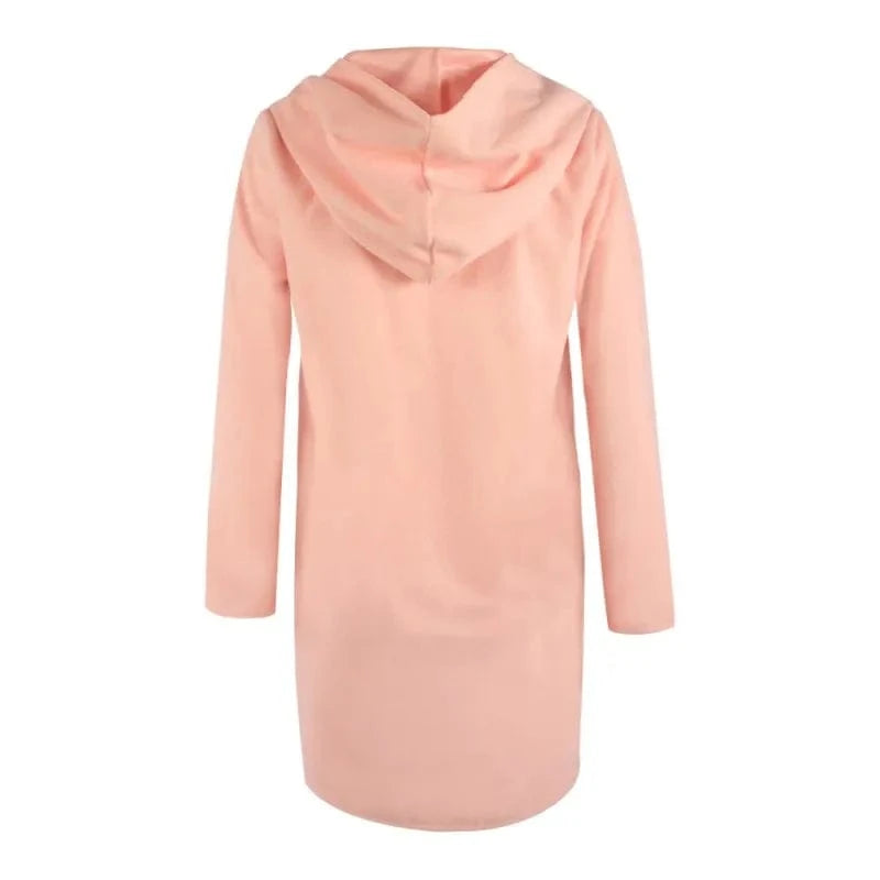 4 XL / Pink S-4XL fashion women coat famale overcoat female medium-long spring autumn winter slim blend woolen outerwear