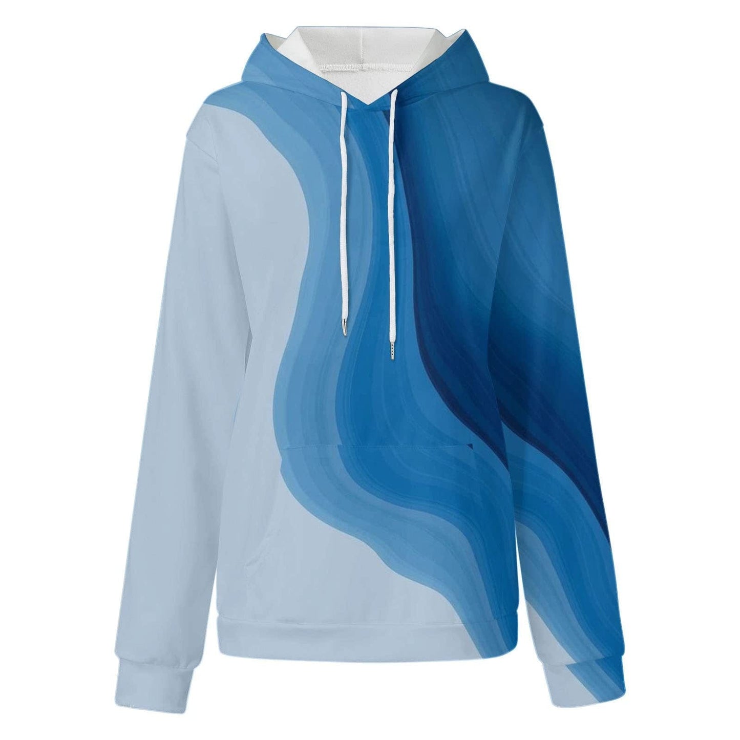 4 XL / ZCY-WT05 2023 New Gradual Splice Women's Sweatshirt 3D Crew Neck Women's Hooded Sweatshirt Casual Sweatshirt