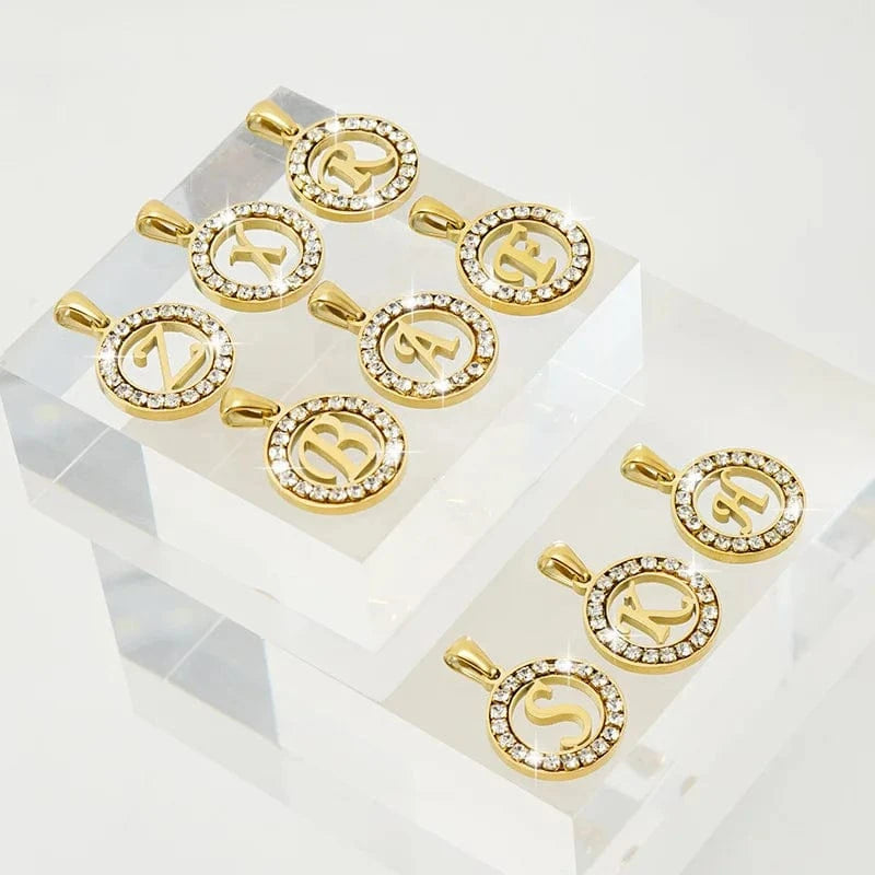 40+5cm / A-Z LHZ Drop shopping  18K Gold plated fashion jewelry necklaces name necklace personalised  316l stainless steel necklace