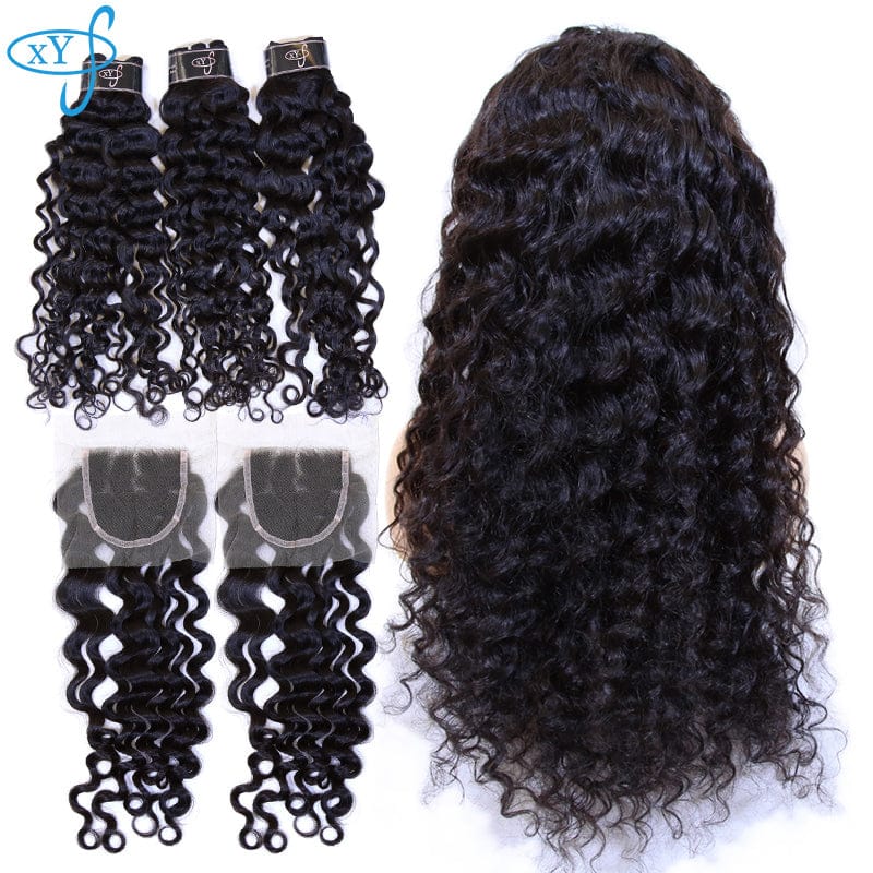 40 Inches / Black 5x5 XYS Short Afro Wigs with Headbands, 100% Lace Front Preplucked Virgin Human Hair Wig, Wholesale Transparent Lace Frontal Wig