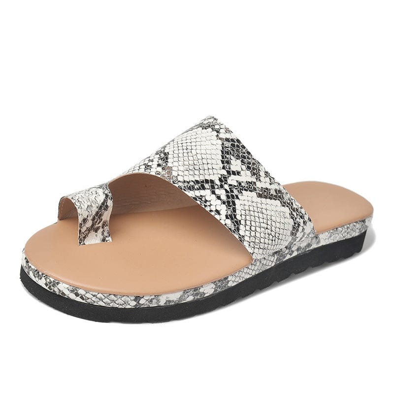 43 / snake pattern Cross-border new products large size sandals women's thick bottom women's set-toe sandals and slippers