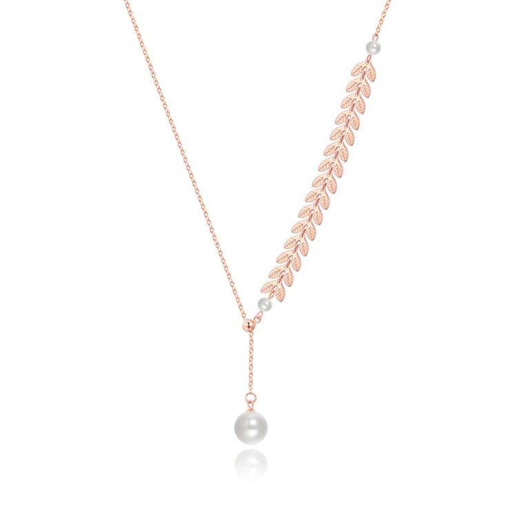 45cm+5cm / Orange OEM&ODM 925 Silver 18K Gold Plated Natural Seawater Pearl Necklace Light Luxury Clavicle Chain Women Necklace