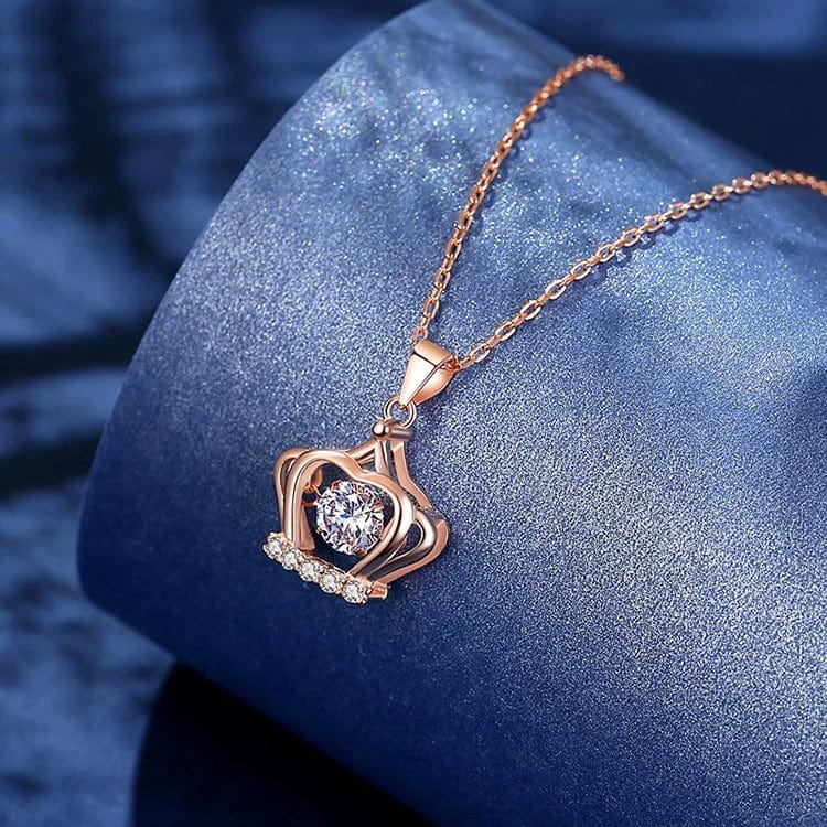 45cm+5cm / Rose gold OEM&ODM VANA Jewelry Stone Necklace Crown Pendant Silver Necklace Oxidized Necklace Set Jewelry