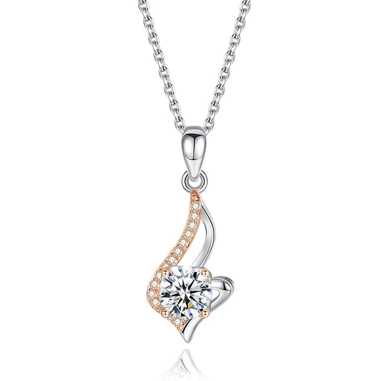 45cm+5cm / White OEM&ODM China Supplier Cubic Zirconia Beautiful Adjustable Moissanite Necklace For Women