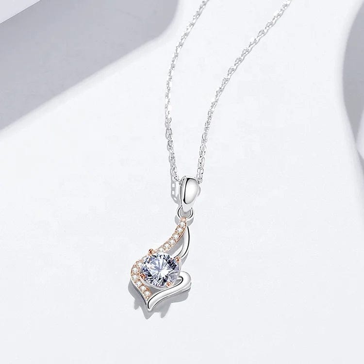 45cm+5cm / White OEM&ODM China Supplier Cubic Zirconia Beautiful Adjustable Moissanite Necklace For Women