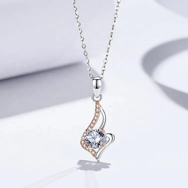 45cm+5cm / White OEM&ODM China Supplier Cubic Zirconia Beautiful Adjustable Moissanite Necklace For Women