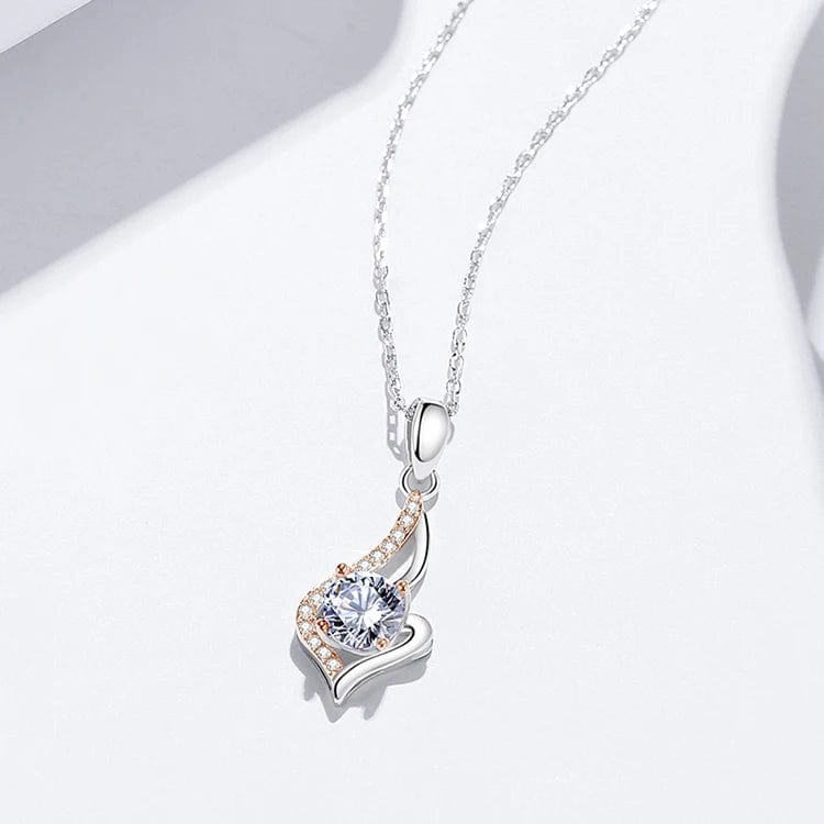 45cm+5cm / White OEM&ODM China Supplier Cubic Zirconia Beautiful Adjustable Moissanite Necklace For Women