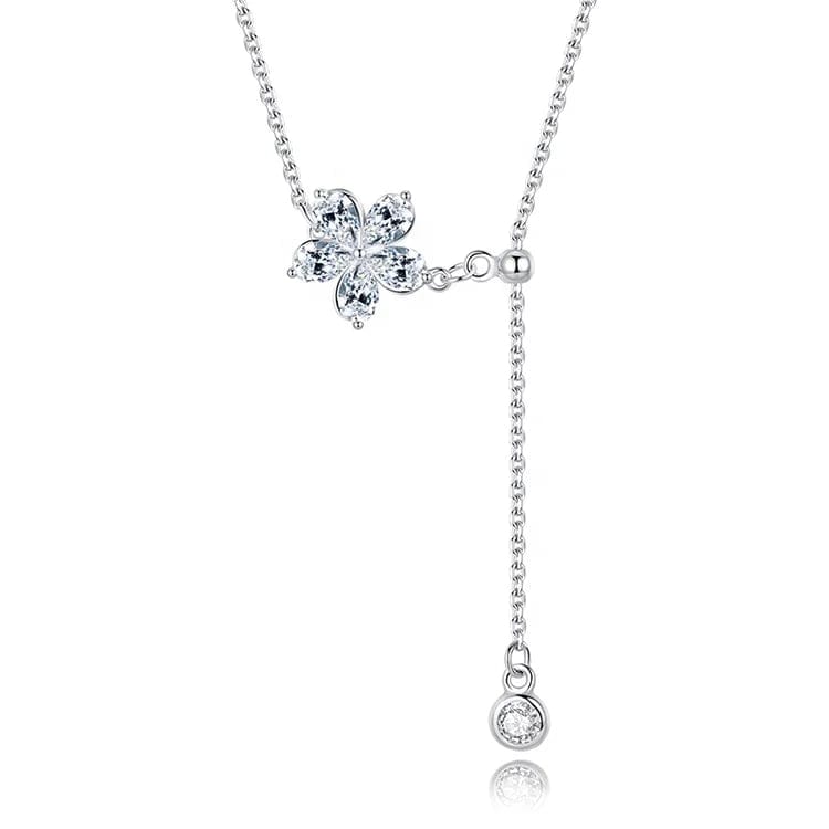 45cm+5cm / White OEM&ODM Chinese Cubic Zirconia Custom Hot Sale Custom Name Real Gold Made Necklaces