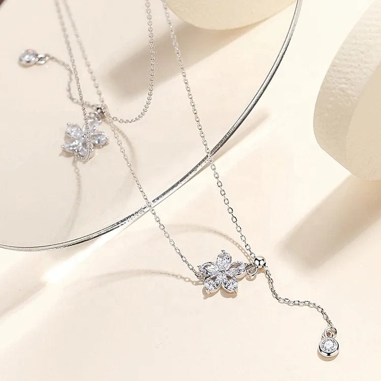 45cm+5cm / White OEM&ODM Chinese Cubic Zirconia Custom Hot Sale Custom Name Real Gold Made Necklaces