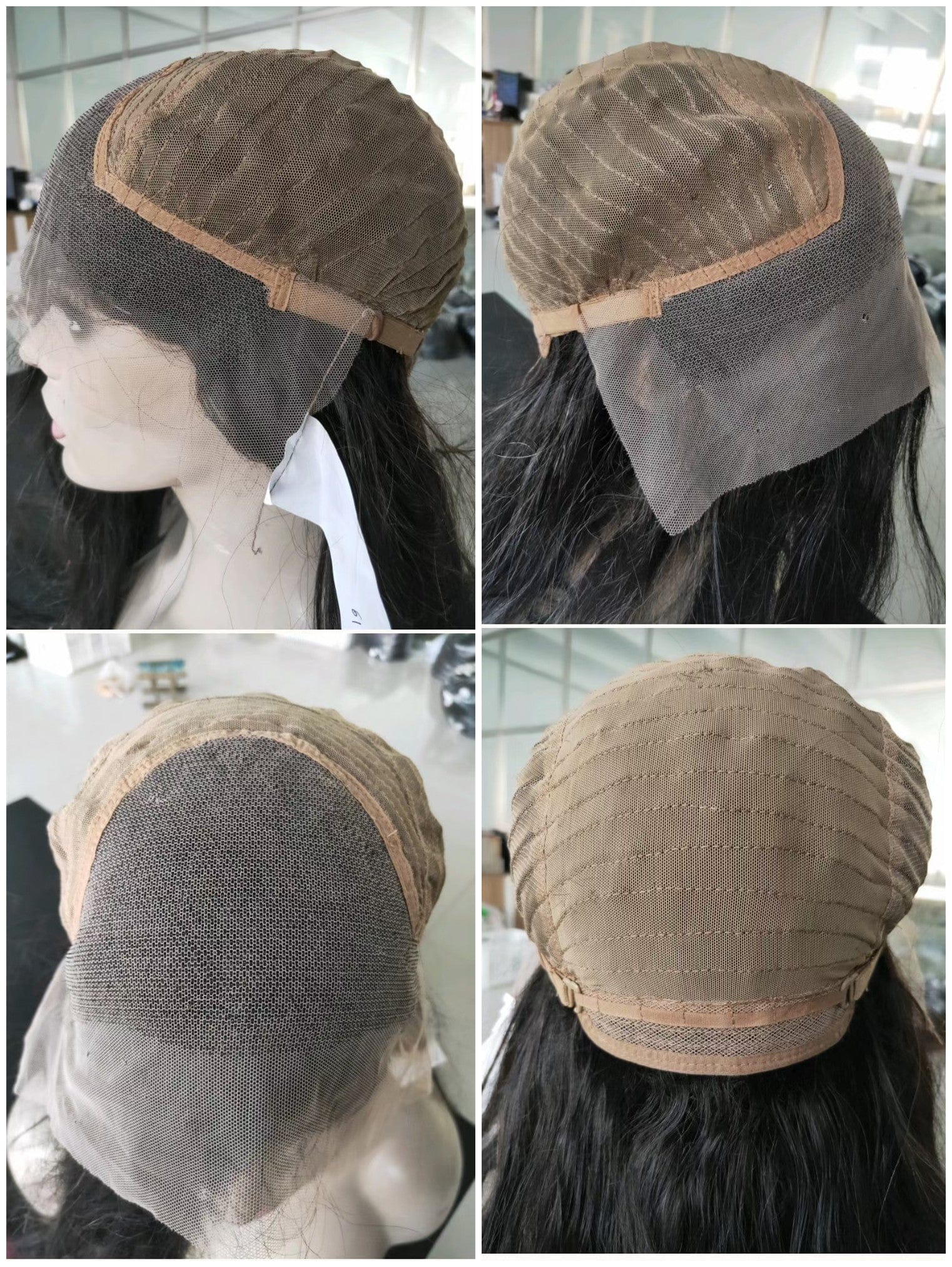 4B 4C Afro Kinky Curly 360 front Lace Band Frontal Wig 250% High Density Pre Plucked  16inch  free ship