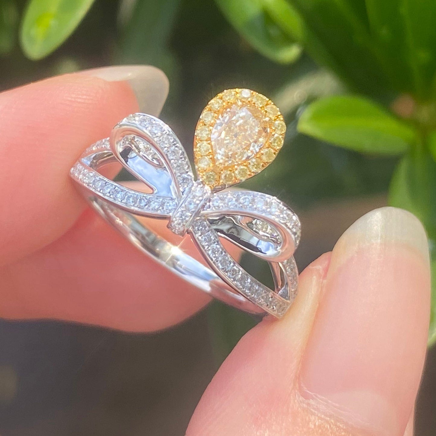 5 / Natural Yellow Diamond hypoallergenic jewelry new ring 2022 crown 18k real natural yellow diamond gold wedding ring prices