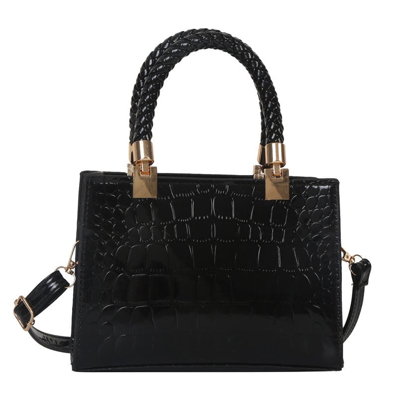 5 New hot sale retro women's bag blue women's patent leather bag women's messenger small square hand bag