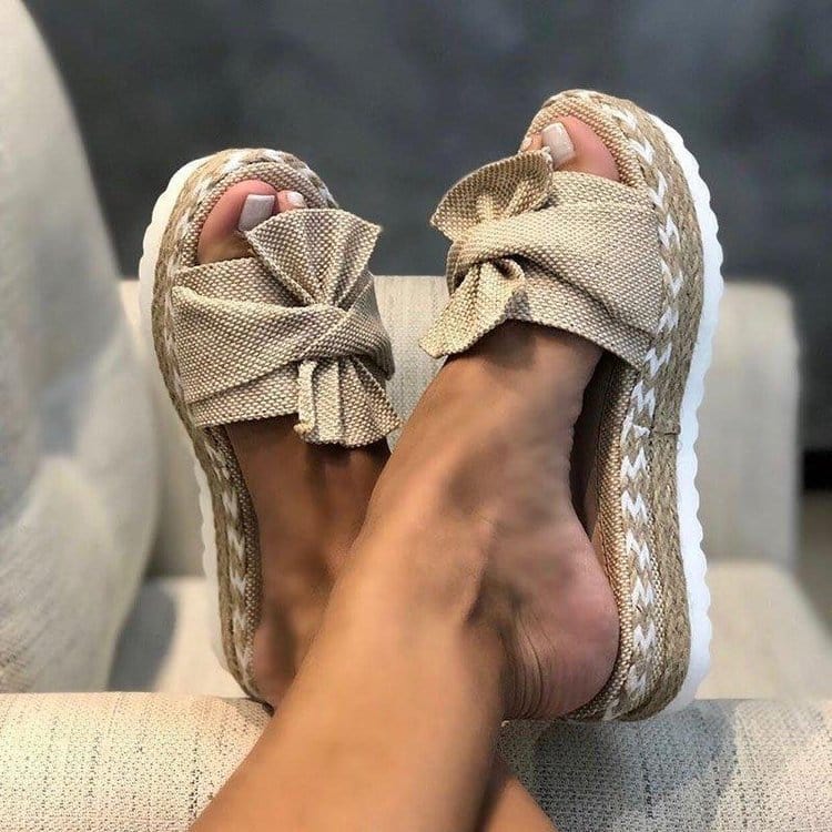 5 / silver TX493 New Style beautiful bow sandals summer shoes for girls women flat sandals slippers for ladies
