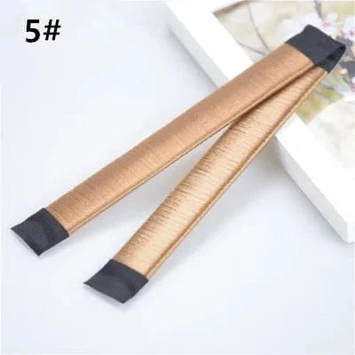 5# Wholesale Fashion Magic Hair Donut Bun DIY Tool Girls Hair Roller Styling Women Holder Easy Bun Maker Burger Buns Hair Accessory