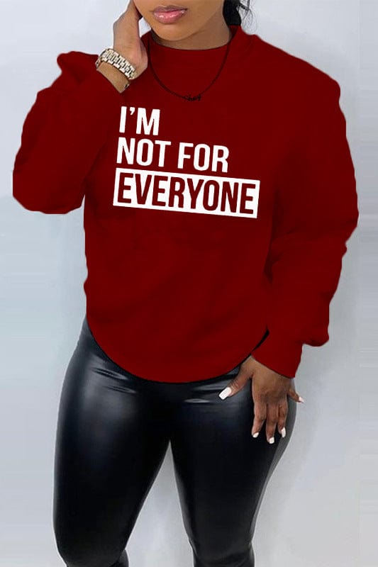 5 XL / Burgundy OEM Custom Long Sleeves Crew Neck Sweatshirt Casual Slim Plain Jogger Sport Letter Printed Women Sweatshirt