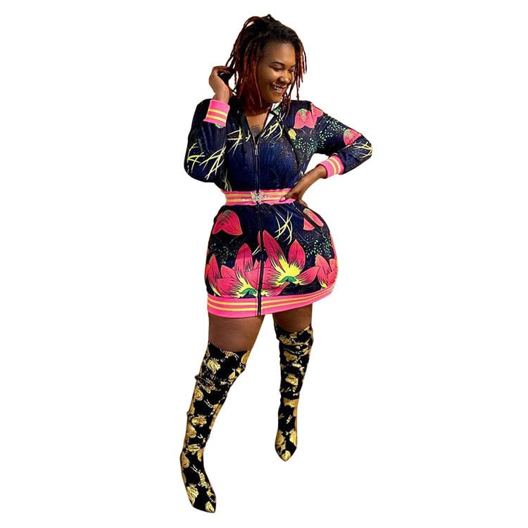 5 XL / Pink Faldas Para Mujer New Arrivals Women 3Xl 4XL 5XL Elegant Dress Party Apparel Slim Lady Dress Plus Size Women's Dresses