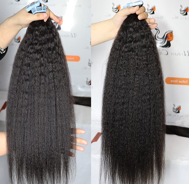 50% OFF raw indian tape in extensions virgin human hair double drawn tape in hair extensions