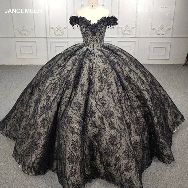6 / 1 Embroidery Vintage Luxury Fashion Elegant Ball Gown Evening Dresses For Women Jancember 9950-B