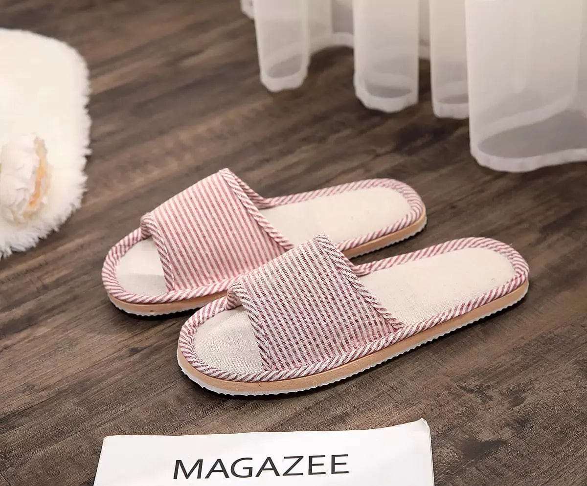 6-7.5 / Fine red(women) 2022 New Design Amazon Autumn Winter Custom women open toe chinese bedroom slippers for woman and ladies