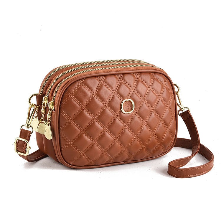 6 Affordable women's cross body sling bag chain lozenge pattern women's messenger bag designer luxury brand bags