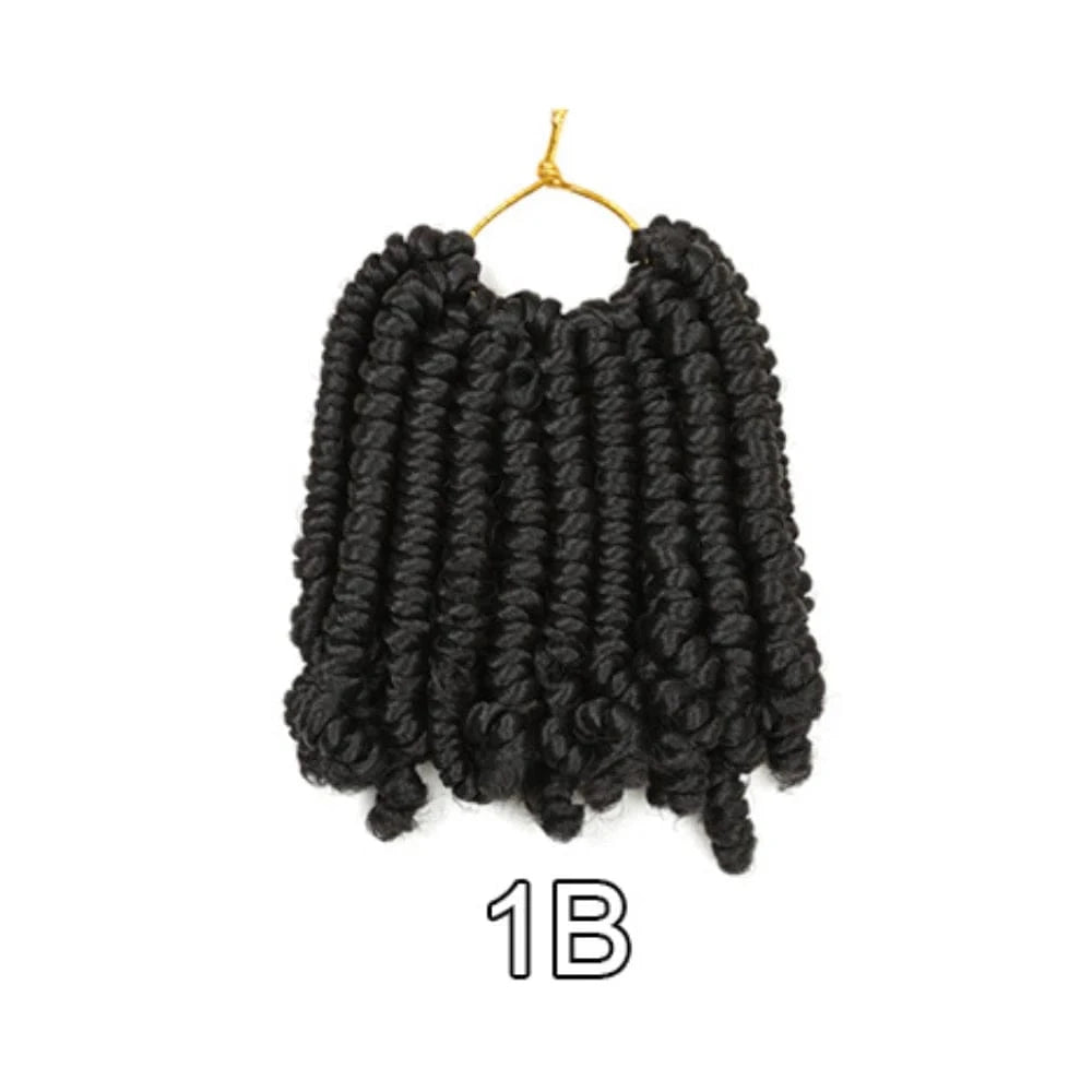 6 Inches / 1B 6" Natural Crochet Hair Suppliers Colorful Jerry Curl Expression Crochet Braid Short Hair Dreadlocks Kinky Twist For Baby Girl