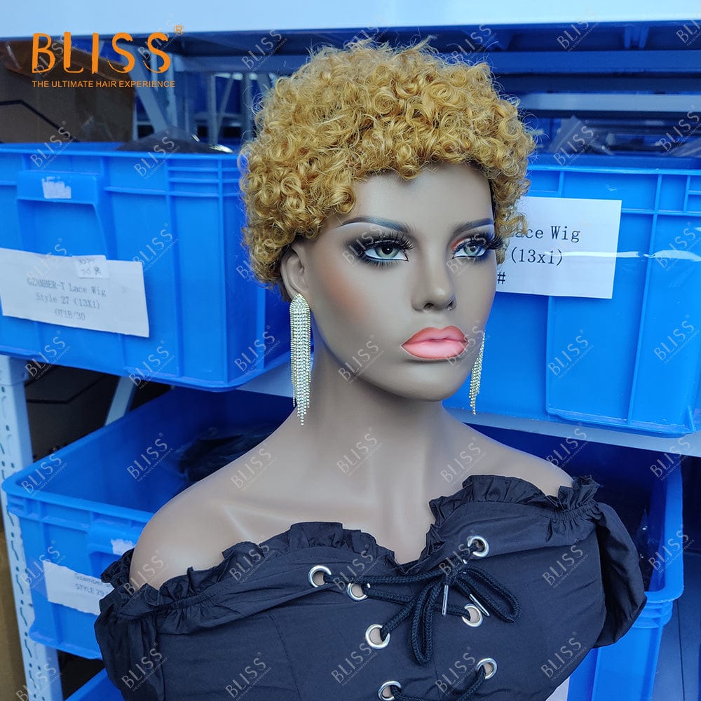 6 Inches / 27# Bliss Cheap Short Pixie Wigs Short Pixie Cut Human Hair Wigs Brazilian Short Wigs