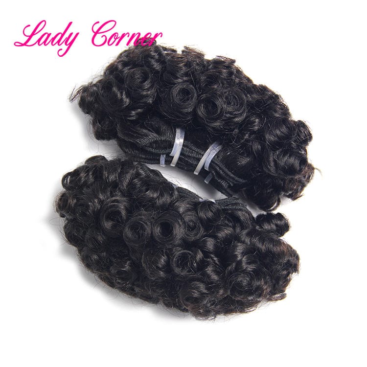 6 Inches / 35g fast shipping hair bundle with closures, 105g Grade 10a top brazilian virgin hair wholesale suppliers 6inch funmi human hair