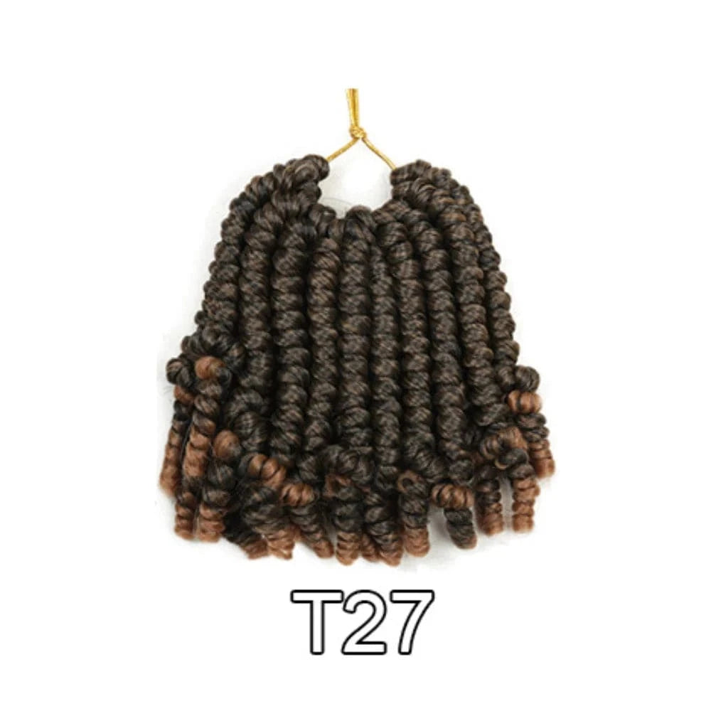 6 Inches / T27 6" Natural Crochet Hair Suppliers Colorful Jerry Curl Expression Crochet Braid Short Hair Dreadlocks Kinky Twist For Baby Girl