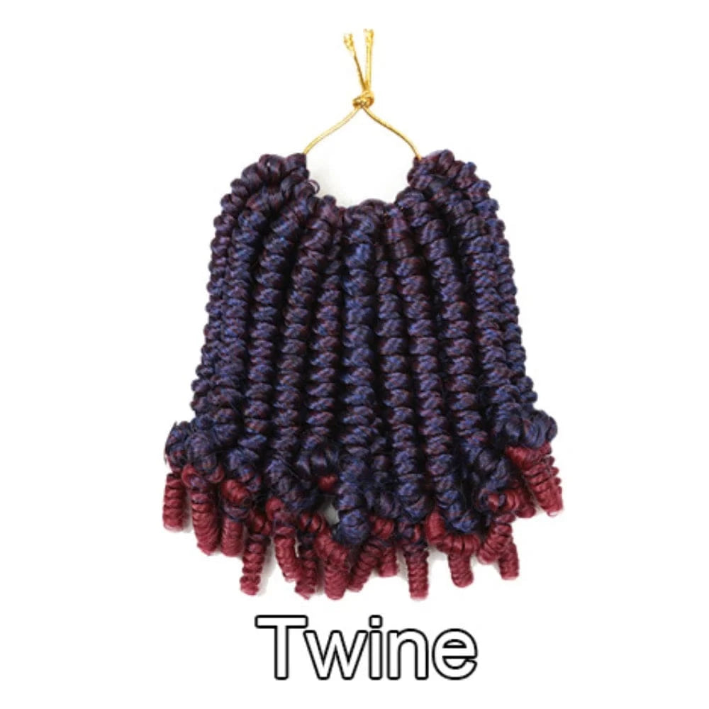 6 Inches / Twine 6" Natural Crochet Hair Suppliers Colorful Jerry Curl Expression Crochet Braid Short Hair Dreadlocks Kinky Twist For Baby Girl