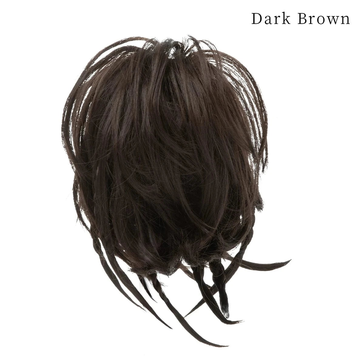 6# Wholesale Fashion Curly Large Messy Padding Pieces Synthetic Bun Stick Hair Postiches Chignon  With Braids For White Women