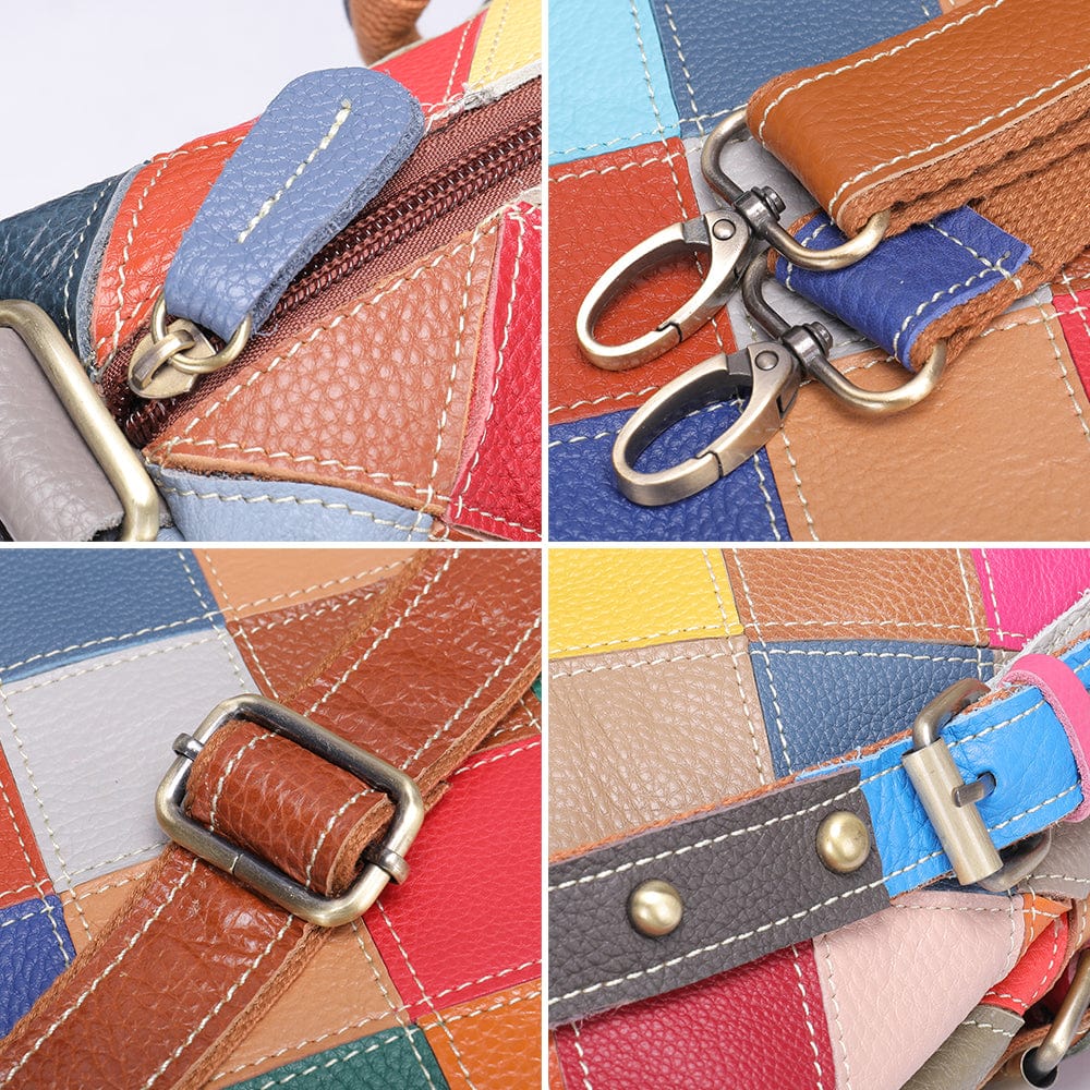600-colorful Westal Women Multicolor Genuine Leather Tote Bag Leather Purses and Handbags Crossbody Bag Women Shoulder Bag Luxury Handbag