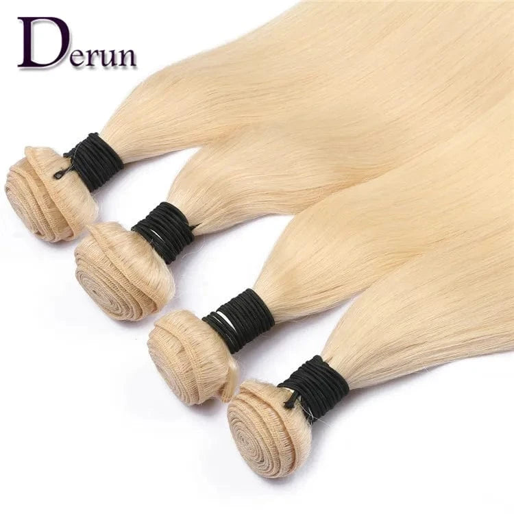 613 Blonde Real Remy Cuticle Aligned Hair Weave Human Hair Extension Virgin Brazilian Hair Bundles
