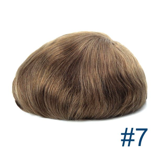 6inches / #7 / 8X10 new times hair mens toupee hair product men toupee thin skin ng toupee hair wig