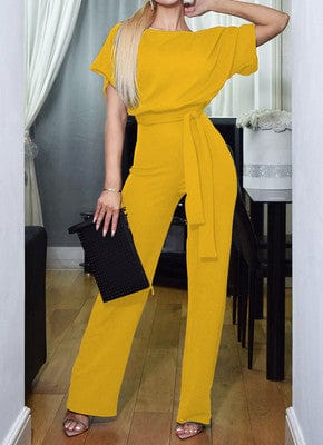 7 colors 6 yards hot new summer fashion jumpsuit button short sleeve female jumpsuit