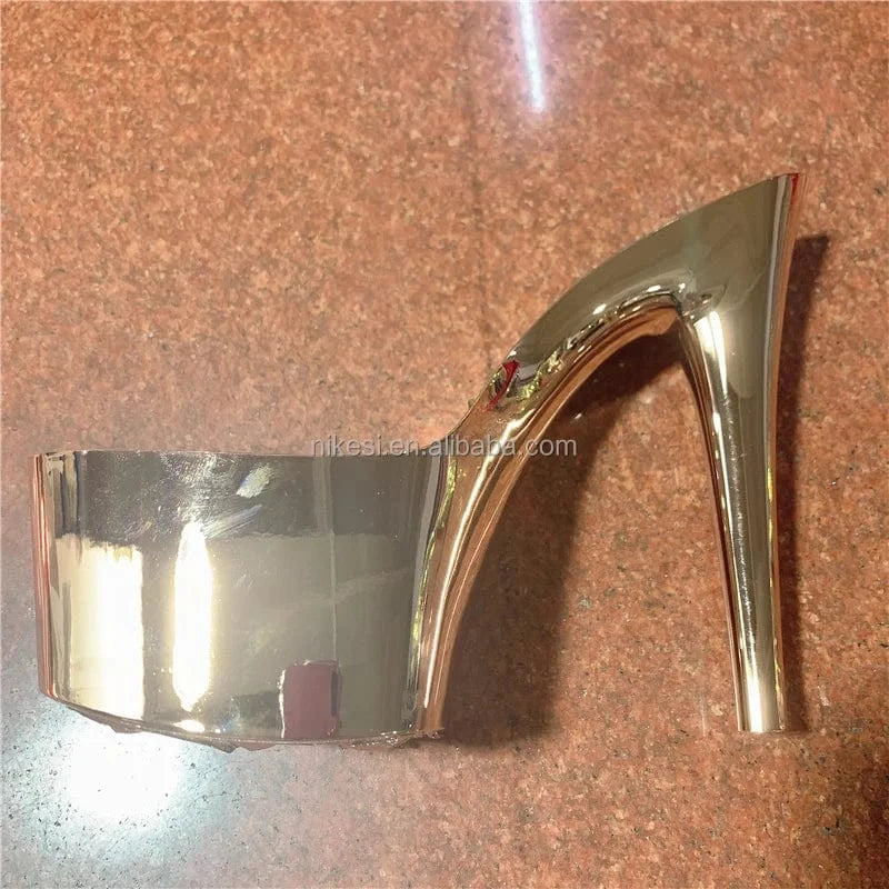 7 inch- 17cm super high heel sole  ABS plated heel, custom color