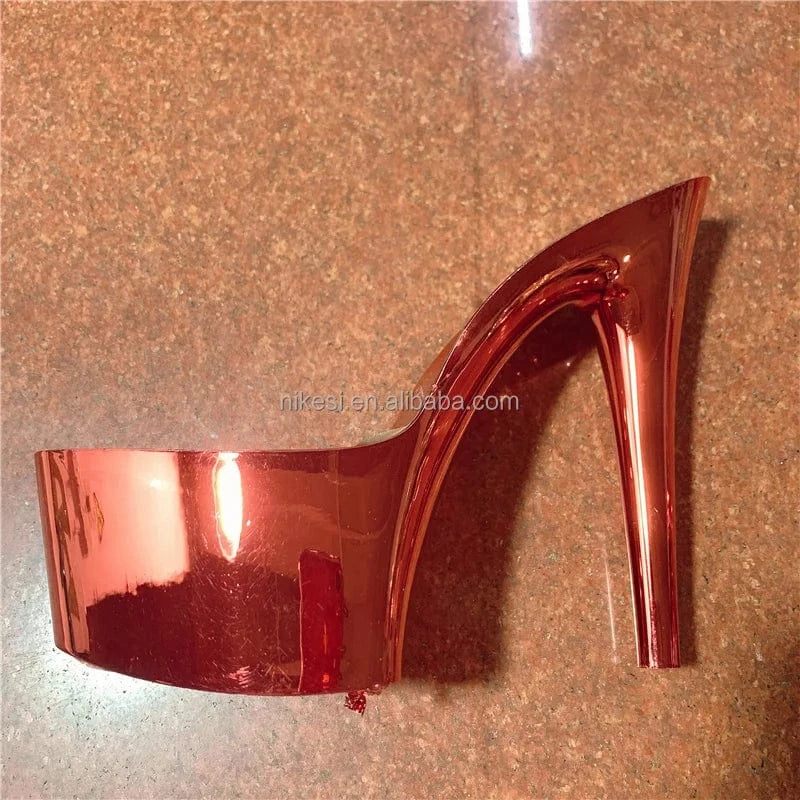 7 inch- 17cm super high heel sole  ABS plated heel, custom color