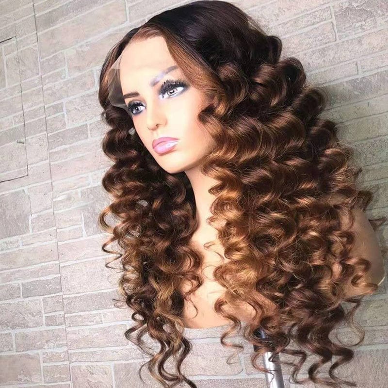 8 Inches / 13*4 Lace Front Wig 8 Hot Wig Natural Color  Deep Loose Wave Virgin Brazilian Cuticle Aligned Full Human Hair Lace Frontal Closure Wigs